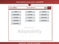 Main production worker screen - scenario #2